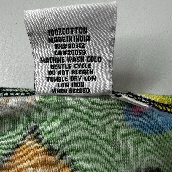 Parsley Sage Shirt Top Womens Small Multicolor Floral Art Tropical Watercolor - Picture 7 of 11